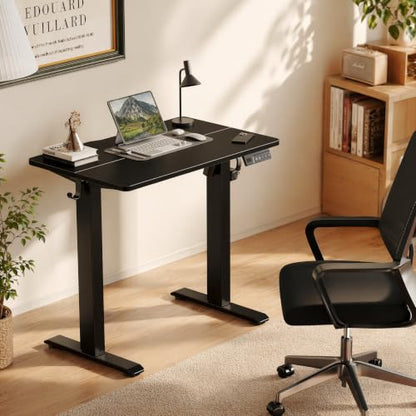 Claiks Electric Standing Desk, 32x19 Inch, Black - color: Black, size: 32 Inch