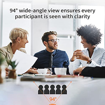 j5create 4K Wide Angle Webcam with Microphone/Privacy Cover