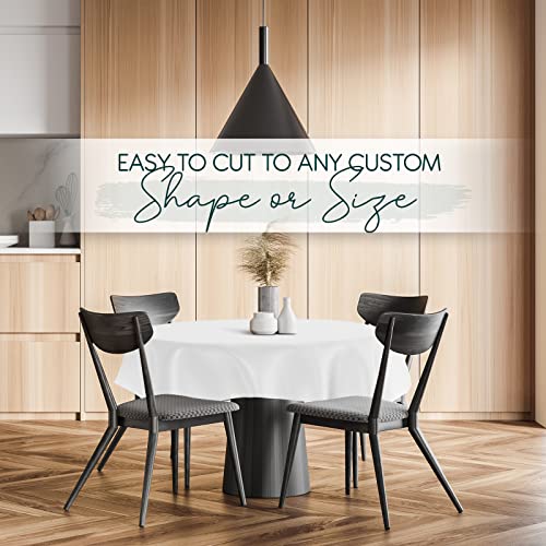 Quality Table Pad Protector, Superior Protection from Spills, Scratches & Heat - Reusable Vinyl Table Cloth with Cushion Flannel Backing (72" L x 54" W) - size: 70" x 52" (Rectangular)