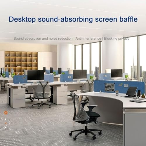 Soundproof Desk Privacy Panel Acoustic Office Partition for Enhanced Classroom Focus & Student Study Noise Reducing Divider for Quiet Workspaces - color: Orange, size: 30x40cm
