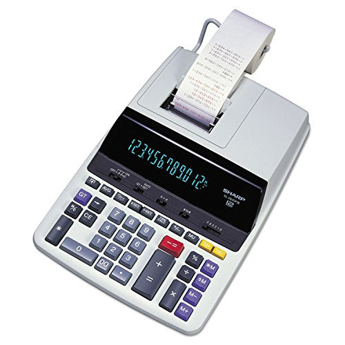 SHREL2630PIII - Sharp EL2630PIII Microban Print Display Calculator - color: Black/Red