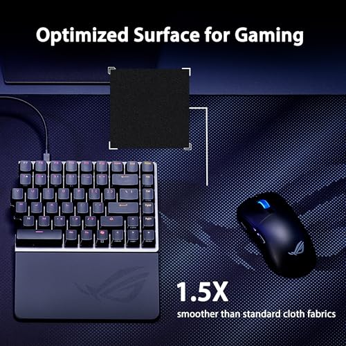 ASUS ROG Sheath II XXL Gaming Mouse Pad – 35.4” x 15.7”, Advanced Cooling Fabric, 1.5X Smoother Textile-Weave Surface, Flat-Stitched Durable Edges, Non-Slip Base - Black - color: Black, size: 35.4L x 15.7W inches