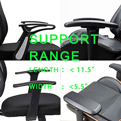Ergonomic Office Chair Armrest Pads Extra Soft Elbow Support Cushions for Office, Gaming, Desk Chairs, Set of 2 (11" Large Size, Washable Cover)‌