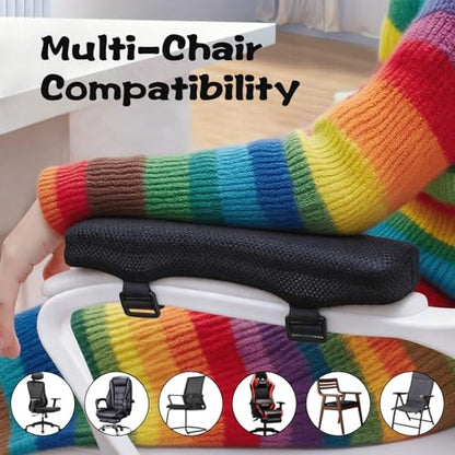 2-Piece,Office Chair Arm Covers,Office Chair Arm Pads,Cooling Gel Pads,Suitable for Gaming Chairs,Armrest Pads with Memory Foam,