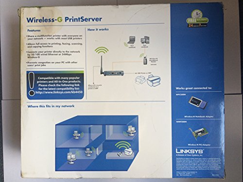Cisco-Linksys WPSM54G Wireless-G Print Server with Multifunction Printer Support