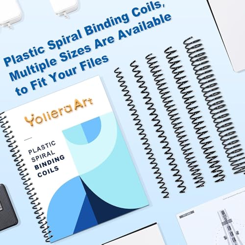 100 Pack Spiral Binding Coils, 4:1 Pitch, 3/4 Inch 170 Sheet Capacity - color: Black, size: 3/4 Inch (180 Sheet Capacity)