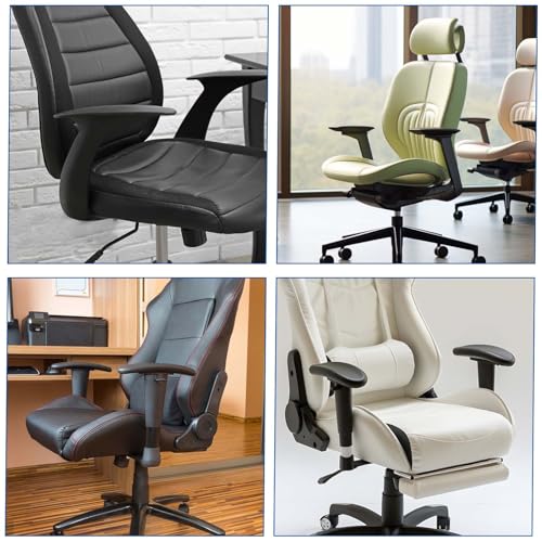 QfwdfcTrenz 1 Pair Office Chair Arm Covers Nylon Armrest Cover Removable Handgrip Covers Stretchable Armrest Protectors Prevent Armrest Damage to Protective Cover for Desk and Computer Chairs (Black)