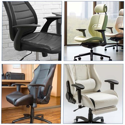 QfwdfcTrenz 1 Pair Office Chair Arm Covers Nylon Armrest Cover Removable Handgrip Covers Stretchable Armrest Protectors Prevent Armrest Damage to Protective Cover for Desk and Computer Chairs (Black)