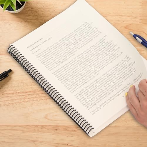 PrintWorks Professional Pre-Punched Spiral Binding Paper - 44-Hole (4:1 Pitch Hole Punch) - Book Binding Printer Paper - Made in the USA - 500 Sheets - 8.5" x 11" - 24 lb - 92 Bright White (04147) - size: 24 lb, style: Spiral, 44-Hole
