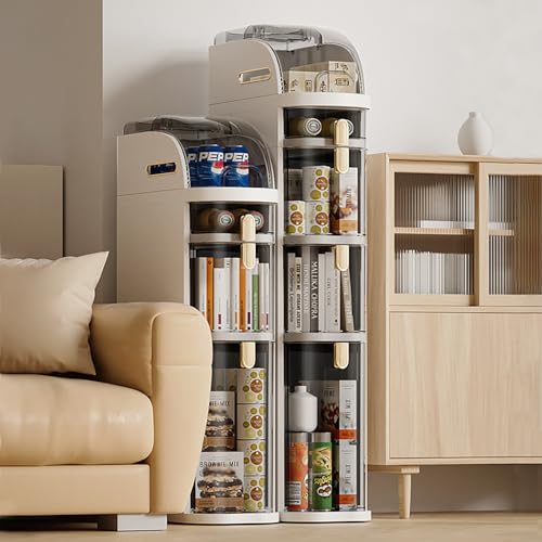 3-Tire Plastic Slim Storage Cabinet,Rolling Narrow Organizer with Toilet Paper Holder, Multifunctional Floor Cabinet for Small Spaces Bathroom Kitchen Living Room - size: 3-Tire