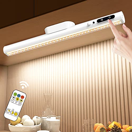 Hapfish Motion Sensor LED Light Bar Indoor,Under Cabinet Lighting Wireless - color: White, size: Motion Sensor