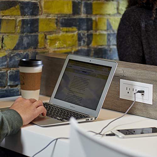 Legrand radiant Furniture Power Strip 2 Outlet USB A/C White 6 Ft Cord