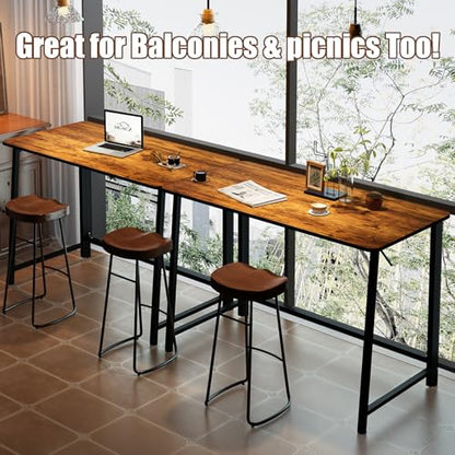 31.5" Folding Desk for Small Spaces, Foldable Computer Table for Home Office, Study,Bedroom,Dorm,Craft, Space Saving,Small Writing Work Office Compact Computer Desk,Easy Assembly,Rustic Brown