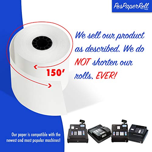 Paper Rolls One-Ply Adding Machine/Calculator 2-1/4" x 150 ft White 50/Ctn