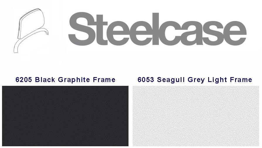 Steelcase Series 1 Headrest ONLY, Graphite Frame with 3D Microknit Fabric (Malt) - color: Malt, size: Graphite Frame