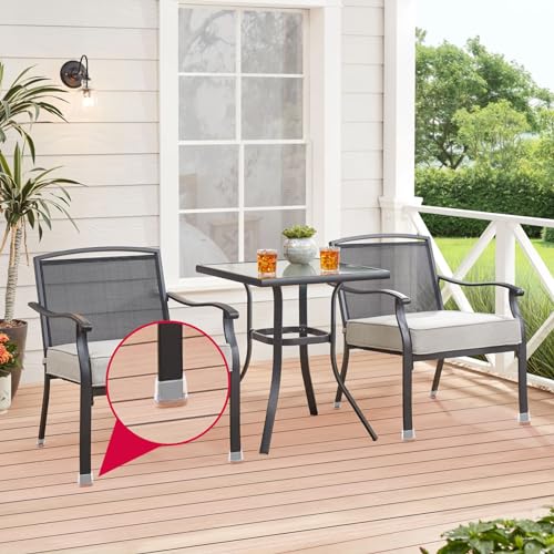 8PCS Small Rectangular Chair Leg Floor Protectors with Felt Pads, Clear | Rectangle Silicone Chair Leg Caps for Hardwood Floors, Chair Leg Covers to Protect Floors, Fit Length 0.9-1.3" Width 0.6-0.8" - color: Clear-8pcs, size: S(Fit:W 0.6"-0.8",L 0.9"-1.3