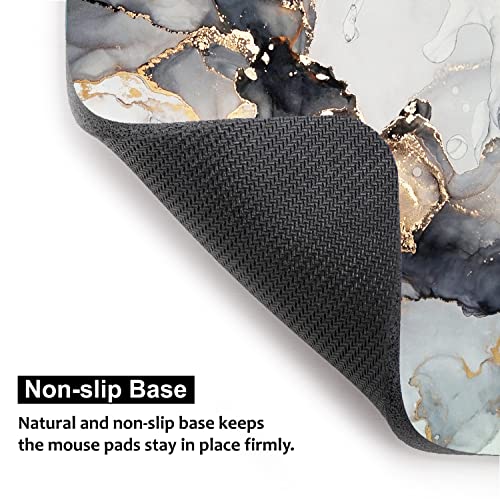 Audimi Small Mouse Pad 6 x 8 Inch, Mini Mouse Pad Thick for Laptop Wireless Mouse Home Office Travel, Portable & Washable (Grey Marble) - color: Grey Marble