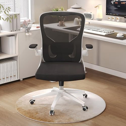 Ergonomic Office Desk Chair High Back Mesh Computer Chair (05White-Black, Chair) - color: 05white-black