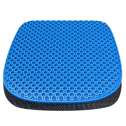 Large Gel Seat Cushion for Long Sitting with Non-Slip Cover,Soft & Breathable,Seat Cushion for Chair,Car,Office,Desk Chair,Wheelchair - size: Medium Size