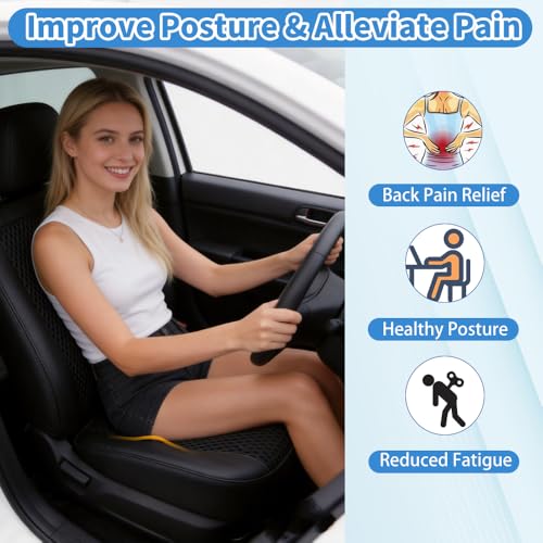 Wedge Seat Cushion Memory Foam Car Cushion for Long Driving