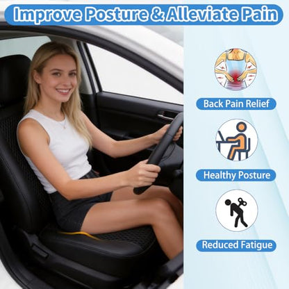 Wedge Seat Cushion Memory Foam Car Cushion for Long Driving