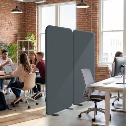DECOLAB Standing Room Dividers, Portable Partition 29"x65" Twilight - color: Twilight