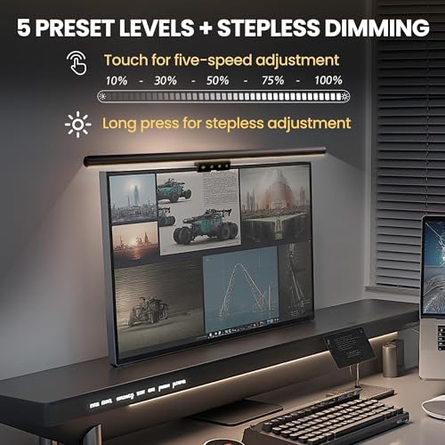 Monitor Light Bar 19.7", No-Glare Asymmetric Desk Screen Lamp