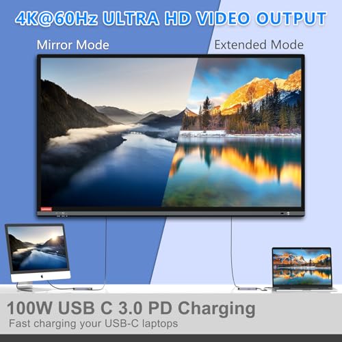 12-in-1 USB C Hub with M.2 SSD Enclosure – Expand Your Laptop with 4K/60Hz HDMI, 1Gbps Ethernet & Dual Storage (NVMe/SATA), USB 3.0/USB-C (5Gbps)–Works with MacBook Pro, Perfect for Multi-Tasking - size: 12 in 1 Support SATA & NVMe