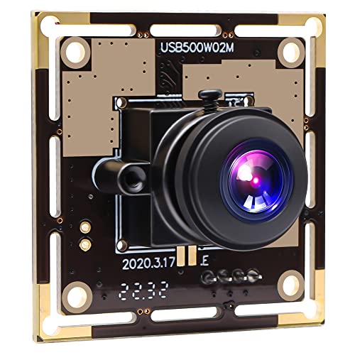 ELP 5mp USB Camera Module for Computer 170degree Wide Angle Fisheye Webcam | Mini Lightburn Camera for Laser, UVC USB2.0 PC Camera for Windows, Linux, Android, Mac, Industrial Security Webcam for Laptop - color: 170 Degree Lens, size: USB Camera Module