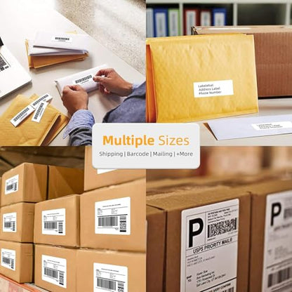 (15600 Labels/12 Rolls) Labelebal 3-Proof 1" Core 12 Rolls 3" x 1" Inch Direct Thermal Labels & Stickers,Address Shipping Labels Compatible with Rollo & Zebra Desktop Printers Adhesive - color: Zb-3''x1''-12 Rolls-15600 Labels