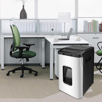 Aurora Commercial Grade 400-Sheet Autofeed High Security Micro Cut Paper and CD/Credit Card Shredder/ 240 Minutes Continuous Run Time Heavy Duty Shredder for Office/Security Level P-5 - size: 400-Sheet AutoFeed Micro Cut