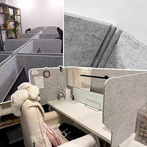 Desk Dividers Desk Panel Desktop Privacy Panel, 24" 32" 40" Freestanding Stand Up 3 Panels Privacy Acoustic Panel, Sound Absorbing Acoustic Desk Divider For Remote Office ( Size : 60cm(23.6in) ) - size: 60cm(23.6in)
