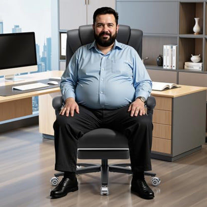 HOFFREE 500lbs Kneading Massage Office Chair with Heat for Heavy People