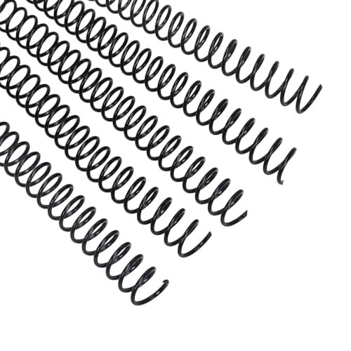Rayson Plastic Binding Coil, 9/16", 3:1 Pitch, 115 Sheets, Black, 100 Pack - size: 9/16" (115 Sheets Capacity)