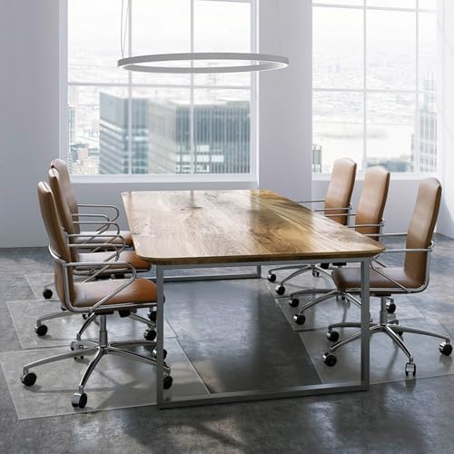 Clear Office Chair Mat for Hardwood Floor 12"x12" 14"x14" 16"x24" 24"x30" 26"x32" 36"x40" 48"x62" PVC Chair Mat 0.06" Thick Easy Rolling Desk Chair Mat for Hallway Living Room Doorways(24x59in) - size: 24x59in