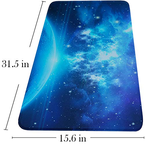 Extended Large Mouse Pad, Gaming Mouse Pad with Nonslip Base- Blue - color: Blue, size: 31.5L x 15.7W inches
