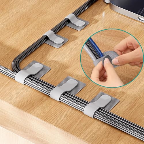 Cord Organizer Cable Management Under Desk for Home Office, 45Pack
