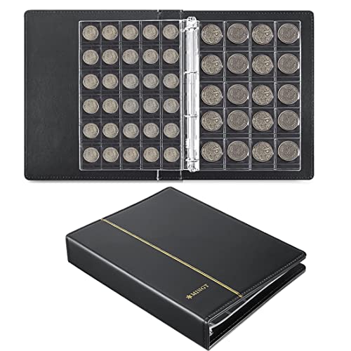 AITIME 2 in 1 Coin Collection Book Album Holders for Collectors - color: 2 in 1 Binder