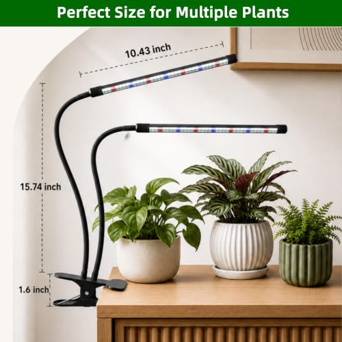 GooingTop Grow Light,6000K Full Spectrum Indoor Plant Growing Lamp - size: 49Watts