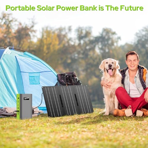 Portable Power Bank with AC Outlet, 65W External Battery Pack Backup | Portable Laptop Charger 24000mAh Fast Charging Power Source for Outdoor Tent Camping Home Office Smart Devices -Green - color: Green Grey