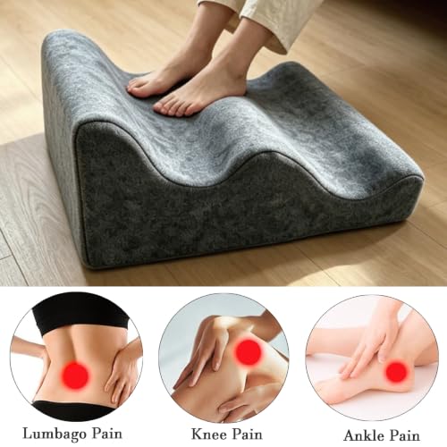 Foot Rest for Under Desk at Work, Under Desk Footrest Multifunctional 3-Tier Foot Stool Washable Cover Ergonomic Foot Stool,Relieves Leg Pressure for Office, Home (Black, 002) - color: Black, size: 002