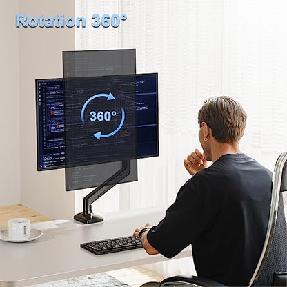 Single Monitor Mount Arm Fits up to 32 Inch, Desk Mount Holds 4.4-19.8lbs Computer Screen, Full Motion Monitor Desk Mount, VESA Mount 75x75, 100x100 - style: Single Desk Mount