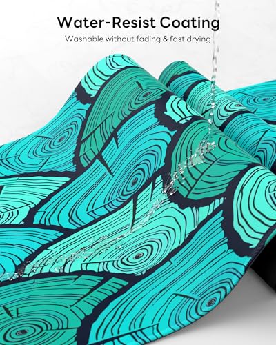 Mouse Pad 31.5x15.7in Large Desk Mat Non-Slip for Office - color: Annual Rings, size: 31.5" x 15.7"
