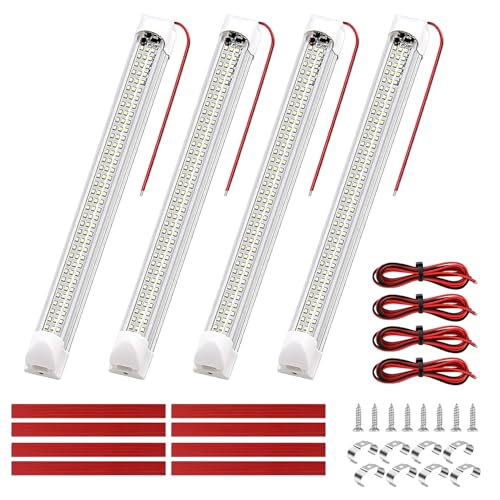 Nilight LED Interior Light Bar 4PCS 13.4 Inch Strip Lights - color: White Interior Lights-13.4" 4PCS