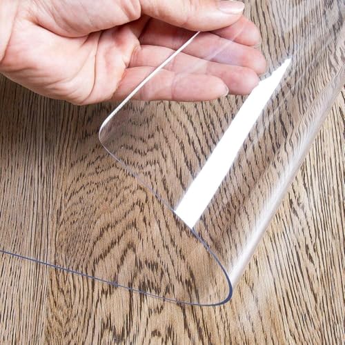 Office Chair Mat for Hardwood Floors Custom Size Chair Mats Clear - color: Transparent Thick 1.5mm