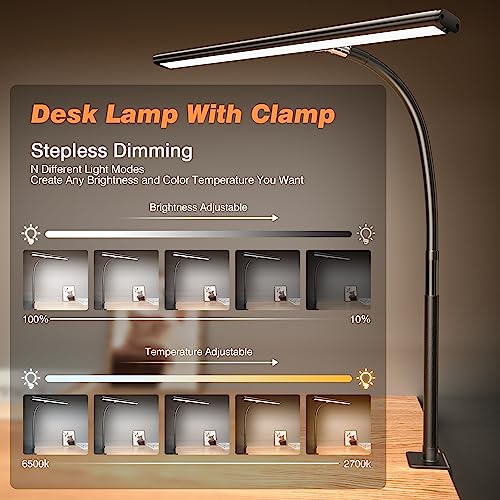 Airlonv LED Desk Lamp with New Version (Black, 2023 Version and 2024 New Version)
