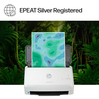 HP ScanJet Pro 2000 s2, Fast 2‑Sided Scanner with Auto Document Feeder, Best for Small Business (6FW06A)