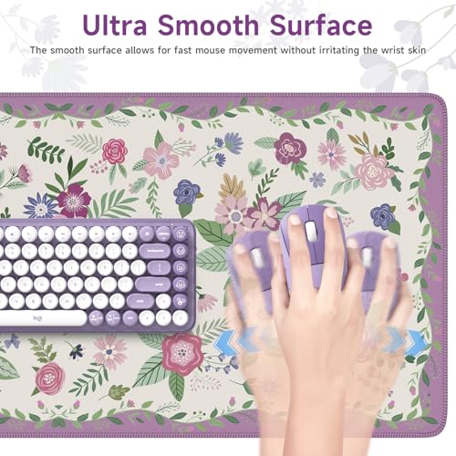 HAOCOO Purple Cloud Desk Pad, 35.4" x 15.7" Desktop Matt for Home Desk - color: D-purple, size: 35.4" x 15.7"
