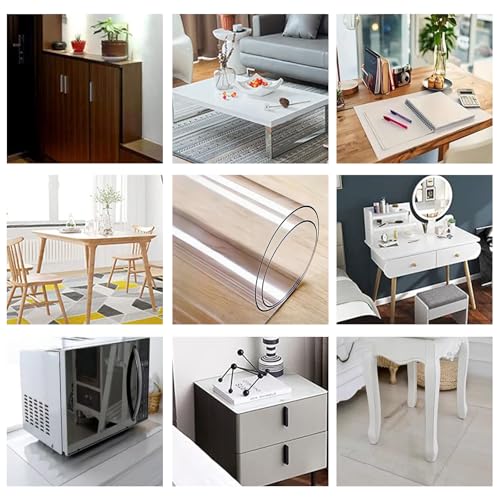12 x 28 Inch 1.5mm Thick Frosted Counter Table Protector, Desk Saver Pad, Multipurpose Mat, Placemat Nonstick Nonskid Heat-Resistant Pad for Office, Dresser, Night Stand - size: 12" x 28"
