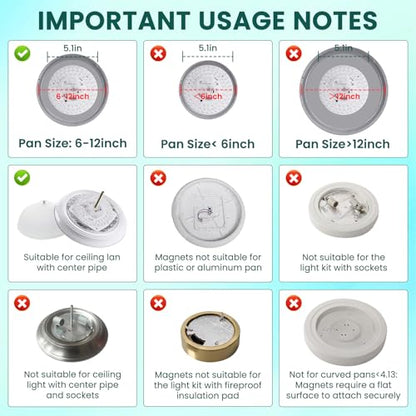 5.1inch Ceiling Fan LED Light Replacement, 24W 2100Lm Ceiling Fan Light kit,3CCT 3000K/4000K/5000K Dimmable LED Engine Retrofit kit for Ceiling Light, Pendant-1Pack
